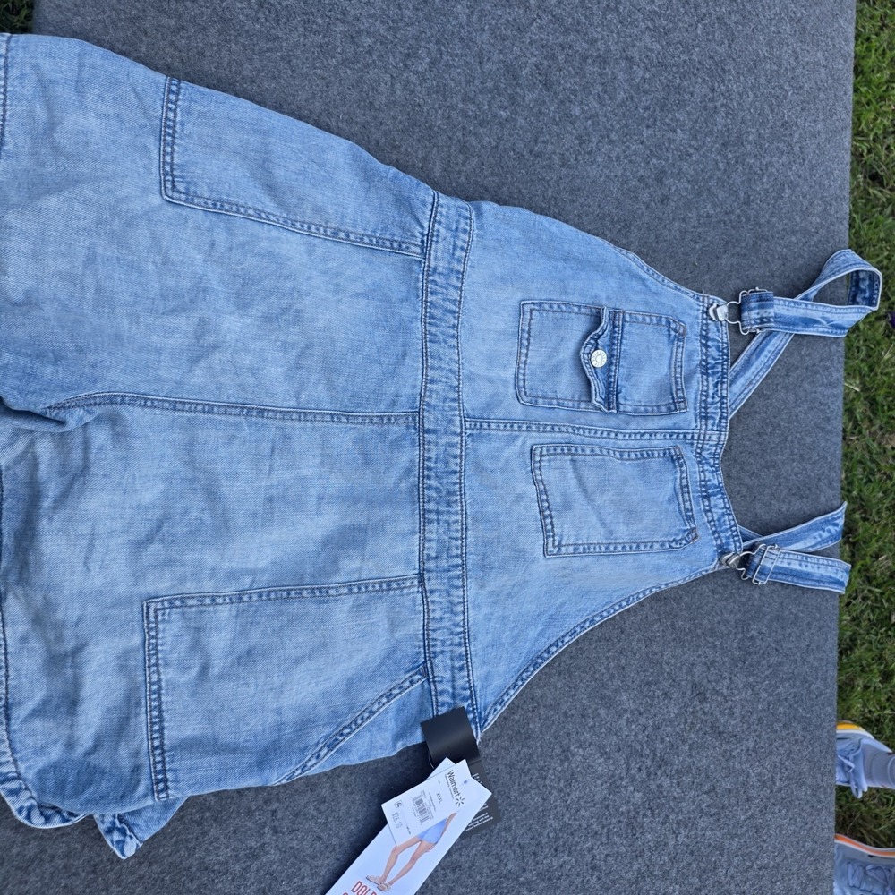 Celebrity Pink Women's Drapey Denim Dolphin Hem Shortalls 3xl Z1